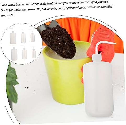 Cabilock 6pcs Thickened Squeeze Watering Bottles Measurement Portable Plastic Watering Can for Indoor Plants Gardening and Cleaning - Image 3