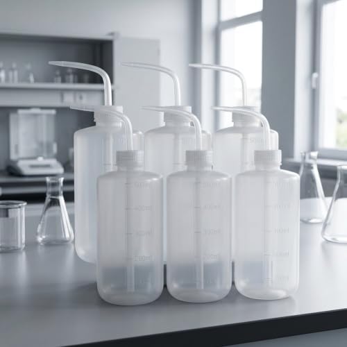 Plastic Safety Wash Bottle 500ml Slanted Tip - Image 7