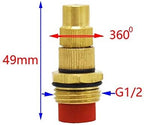 Garden Lawn Sprinkler Irrigation System Brass Misting Nozzle 1/2 Male Adjustable Hose Nozzles Water Spray to Greenhouse Strawberry Watering 12pcs - Image 2