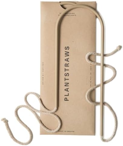 Beautiful Self-Watering Wick System for Effortless Plant Care, Automatic Drip Irrigation, Sustainable & Stylish Scandinavian Design, Ideal for House Plants (M, Beige Sand) by PLANTSTRAWS