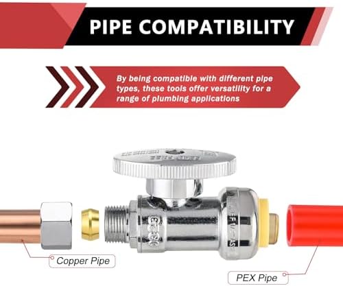 50Pcs EFIELD Straight Stop Valve,1/2"Push x3/8"Compression(PF-VALVE021-50) - Image 4
