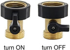 Twinkle Star Heavy Duty Brass Shut Off Valve | 4 Way Garden Hose Splitter - Image 4