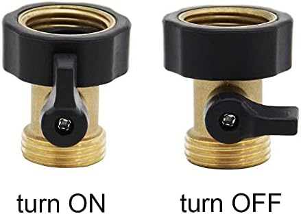 Twinkle Star Heavy Duty Brass Shut Off Valve | 4 Way Garden Hose Splitter - Image 4