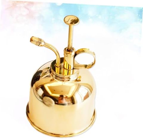 Retro Brass Watering Can Vintage Style Water Spray Bottle for Gardening Photography Props and Indoor Plants 1.5L Capacity Detachable Sprinkler Head - Image 6