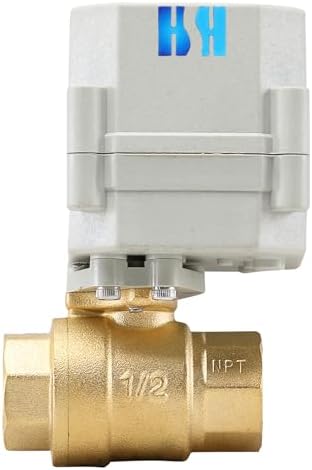 2 Way Brass 1/2" 12VDC 9-24VDC 4-20mA NPT Proportional Integral Modulating Control Motorized Ball Valve - Image 4