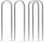 MySit 6 Inch 150 Pack U Shaped Galvanized Drip Irrigation Stakes 11 Gauge by MySit