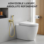 Arofa Built-in Hot and Cold Bidet Sprayer, Warm Water Bidet, Brushed Gold - Image 7