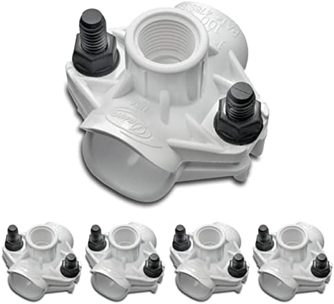 Dawn Industries 125C, 1-1/4" Saddle Tee x 1/2˝ FPT, KwikSeal Plastic Saddles Poly, Made in USA (5pc) by Unknown