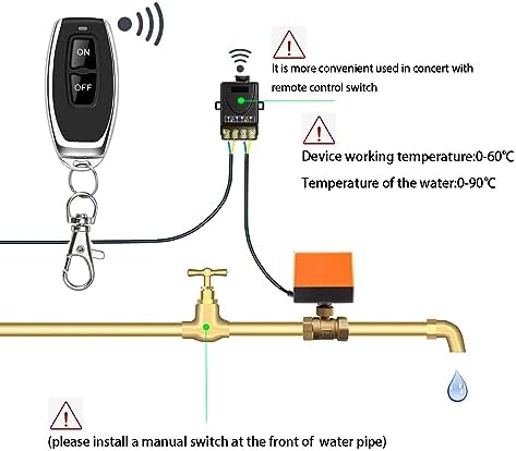 Motorized Ball Valve 3/4",AC110V 2 Wire Auto Return Setup,DN20 Brass Electrical Ball Valve with Standard Port (Normally Closed) - Image 3