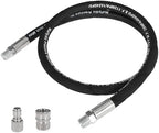 Pressure Washer Whip Hose Power Washer Jumper Hose for Pressure Washing with Steel Connector 3/8 Inch NPT Quick Connect Plug Hose Reel Connector Hose, 4000 PSI, 8FT, 1PCS by NuFlySic