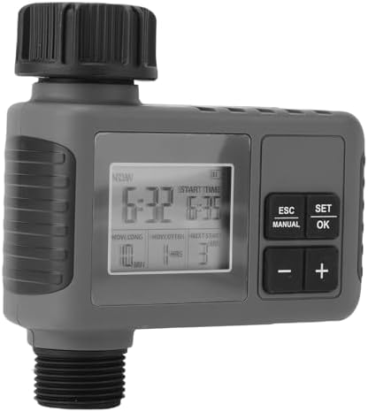 Digital Hose Timer, Programmable Water Timer with Rain Delay, Manual & Automatic Irrigation, Ideal for Lawn, Yard, Pool & Greenhouse - Image 3