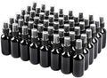 NOOEEISS Black Glass Small Spray Bottle 2 oz 48 Packs,Fine Mist Sprayer Small Clear Bottles,Refillable Containers mini spray bottles for Cleaning Solutions and Skin Care (Black 48pcs) by QUALITYGLASSBOTTLECREATOR