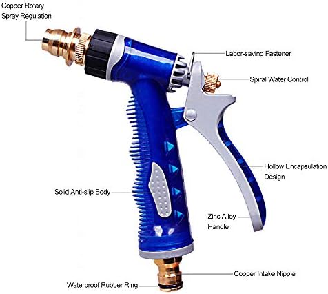 High Pressure Foam Car Wash Spray Gun Adjustable Wash Foam Lance Multifunctional Car Cleaning Tool with Zinc Alloy Grip for Garden Hose Auto Home Cleaning - Image 4