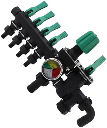 Omabeta Hose Splitter 4 Way Manifold for Garden Irrigation with Pressure Gauge Heavy Duty Anti Rust - Image 6