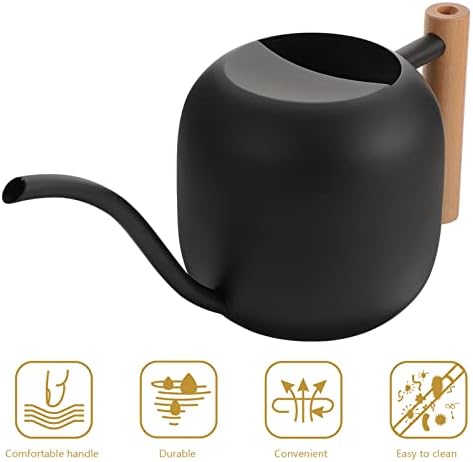 DOITOOL Watering Kettle Watering Spray Bottle Spray Bottle for Plants Plant Watering Pot Plant Spray Bottle Gardening Spray Kettle Sprinkle Water Watering Can Wooden Handle - Image 2