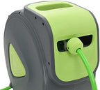 Automatic Retractable Water Hose Reel, 100ft Wall Mounted Garden Hose with 6.6ft Lead-in Hose, Includes Spray Nozzle and Hose Guide System for Yard Irrigation and Car Cleaning - Image 4