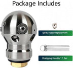 3/8" Rotary Sewer Jetter Nozzle, Hydro Jetting 15.8 GPM for Pressure Washer - Image 4