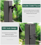304 Stainless Steel Garden Hose Stand with Faucet - Outdoor Antifreeze Water Dispenser for Easy Irrigation & Washing, Durable Vertical Hose Holder - Image 5