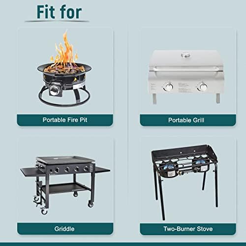 GASPRO 24 FT RV Quick Connect Propane Hose, 1/4" Male x 3/8" Female Flare Fitting, Propane Quick Connect Hose for RV to Grill, Camp Chef, Blackstone Griddle, Outland Fire Bowl and More - Image 6