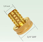 Garden Hose Adapter, 10PCS, 5/8" Drip Irrigation Tubing x 3/4" (F) GHT - Image 2