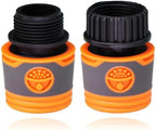 Expandable Garden Hose Repair Kit 6PCS Water Hose Quick Connectors Plastic Rubber Coupler Pipe Adapter with Shut Off Valve for Irrigation System(J) - Image 6