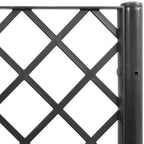 Black Garden Planter Box with Trellis 63"x15.7" Outdoor Bed - Image 7