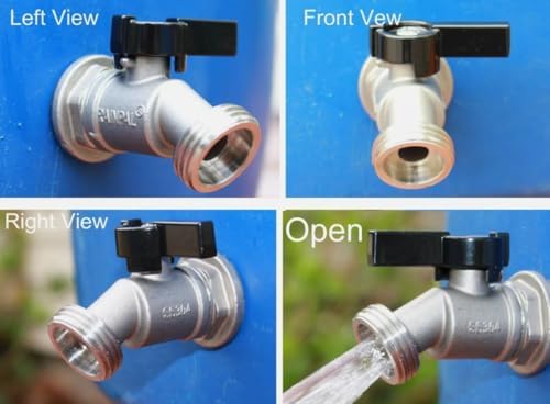RBS006 Stainless Steel Water Jug Bucket Rain Barrel Spigot Spout Valve ，Replacement for RAINPAL OEM - Image 4
