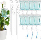 Norme 12 Pcs Plant Drip Irrigation Set 500 ml Drip Water Bag Plant Waterer with Support Rod Stakes Self Watering Spikes Automatic Watering System for Potted Indoor Outdoor by Norme
