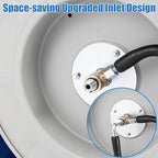 FIXFANS Pressure Washer Hose Reel with Hose, 1/4" X 50 FT High Power Washer Extension Hose - Image 5