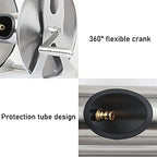 Stainless Steel Water Pipe Rack with Cover - Garden Hose Reel Cart with Hose, Wall-Mounted Watering Gun Hose Organizer for Easy Storage - Image 3