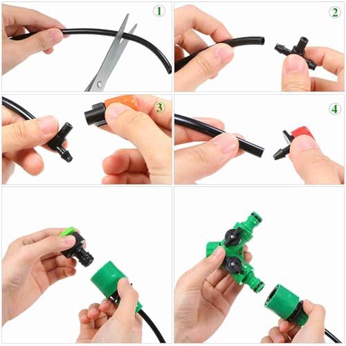 Irfora Automatic Micro Drip Irrigation Spray System with Saving Water, Greenhouse Watering Equipment for Garden DIY - Image 3