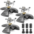 Reallnaive 3 Pcs Pulsating Sprinklers for Yard ABS Weighted Base by Reallnaive
