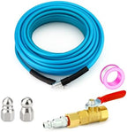 Sewer Jetter Kit, 70 FT (20M) High Pressure Drain Cleaning Hose by LUBIYACK