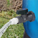 PVC Rain Barrel Diverter Kit, 3/4 Inch Valve, Spigot with Bulkhead Fitting Leak-Proof Adapter - Image 2