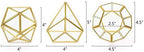 Mkono 3 Pack Fake Succulents in Geometric Glass Terrarium Gold Office Decor - Image 6