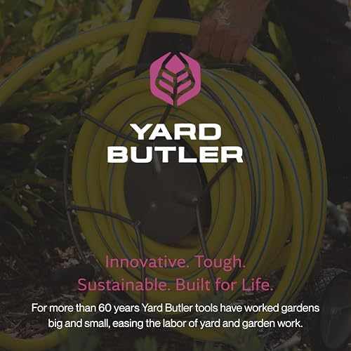 Yard Butler IHTC-1 Compact Garden Hose Truck, 100 ft - Backyard Hose Reel Cart for Convenient Storage - Lawn Care Essential - Tangle & Kink-Free - Rust-Resistant - Leakproof - Easy to Use - Image 7