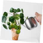 Mikikit Small Stainless Steel Watering Can with Long Spout for Indoor Plants Garden Kettle Tool with Handle Practical Sprinkling Can for Office and Home Gardening - Image 5