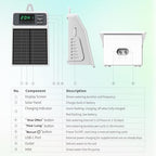 Solar Automatic Drip Irrigation System with Programmable Timer, 10m/33FT Self Watering Kit, Solar Powered Auto Watering System for Garden Plants, Potted Flowers, Greenhouse, Patio - Image 7
