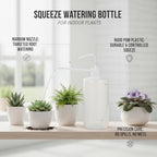 Precision Squeeze Watering Bottle with Narrow Nozzle, Durable POM Plastic for Indoor Plants, White - Image 5