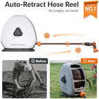 Giraffe Tools Ground-Mounted Retractable Garden Hose Reel, 5/8" x 92FT - Image 2