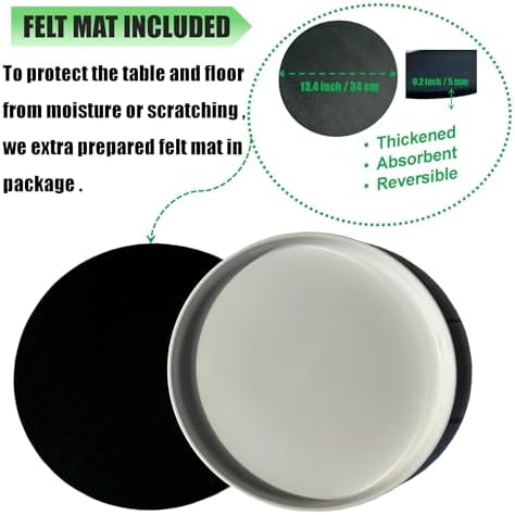 Yukfona Ceramic Plant Saucer Tray 2 Pcs 12 Inch White, 12.5" OD x11.9 ID x1.6 Deep| Fits Flower pots Bottom≤ 11.9", Heavy Duty Glazed Round Planter Drip with Catch Basin for Indoor Outdoor Plants - Image 3