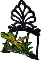Decorative Garden Hose Holder, Hose Hanger, Heavy Duty Cast Iron Garden Yard Water Pipe Holds, Wall Mounted Hose Butler, Hose Rack Reel, 50FT 75FT 100FT Water Hose Bulter Storage (Dragonfly) - Image 5