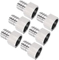 6pcs Stainless Steel Hose Barb Fitting 1" Barb to 1" NPT Female by Kozelo