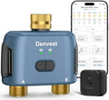 WiFi Water Timer for Garden Hose with Brass Inlet,Smart Hose Timer with WiFi Hub, APP & Voice Control,Up to 20 Watering Plans, 2-Zone Sprinkler Drip Irrigation System Controller for Yard Lawn Watering by Denvest