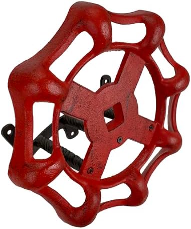 Zeckos Garden Hose Holder Faucet Spigot 11 Inch Cast Iron Red by Zeckos