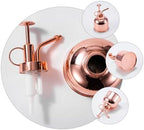 LALAFINA Vintage Plant Watering Can with Pump Rose Gold Stainless Steel Mister for Succulents Easy Grip Portable and Gardening Bottle for Indoor Plants and Baking - Image 3