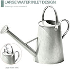 1.5 Gallon Metal Watering Can for Outdoor Plants, Large Watering Can, Zinc - Image 3
