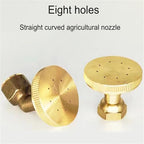 Fountain Nozzle Adjustable 8-Hole Brass Sprayer Nozzle M14 Atomizing Spray Fitting Hose Garden Sprinkler Misting Nozzles(Curved) - Image 3