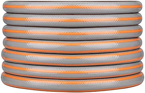 1/2" Torsion-Resistant Garden Hose with 3-Layer Composite Construction for Greater Torsional Protection(Size:20M//65.6FT,Color:Red) by Unknown