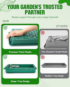 10 Pack 14.8"x9.6" Seed Starter Trays No Drain Holes for Microgreens - Image 5